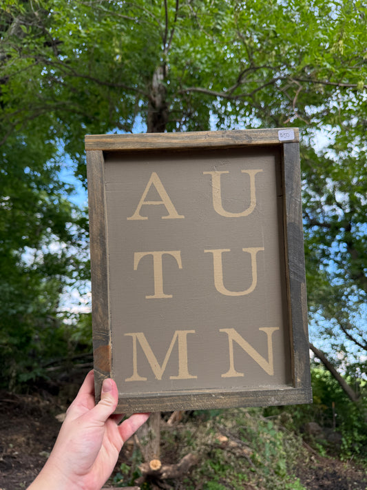 Autumn wood sign 10 x 13