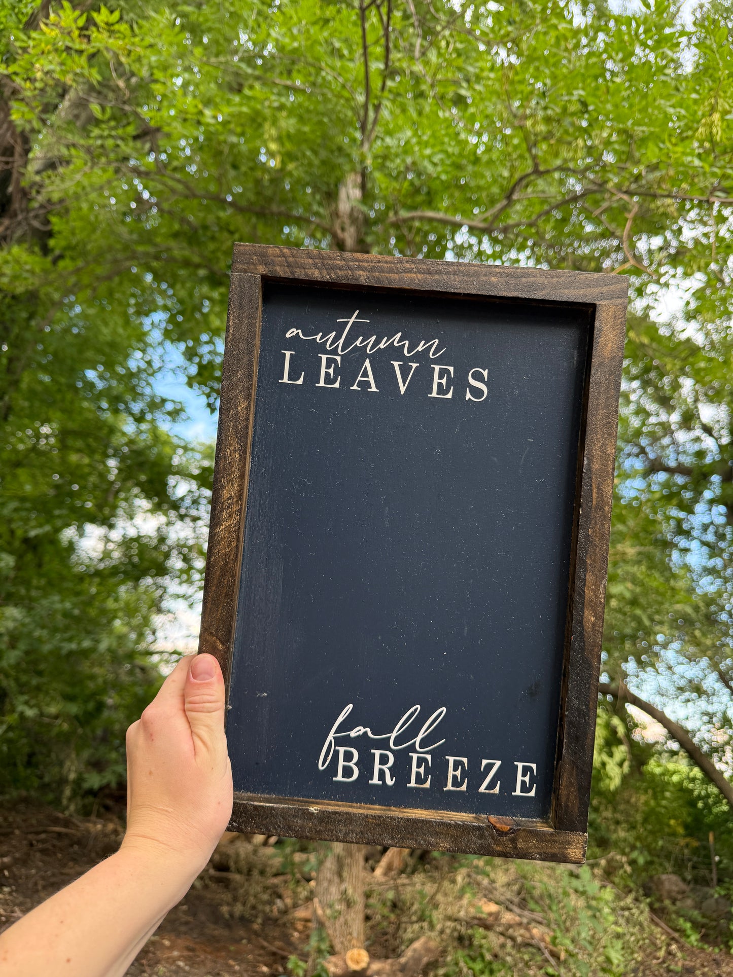 Autumn leaves and fall breeze 14.25 x 9.5