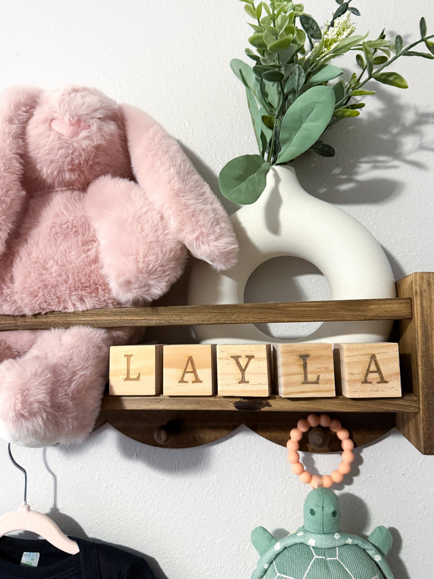 Personalized name blocks, custom engraved wood blocks