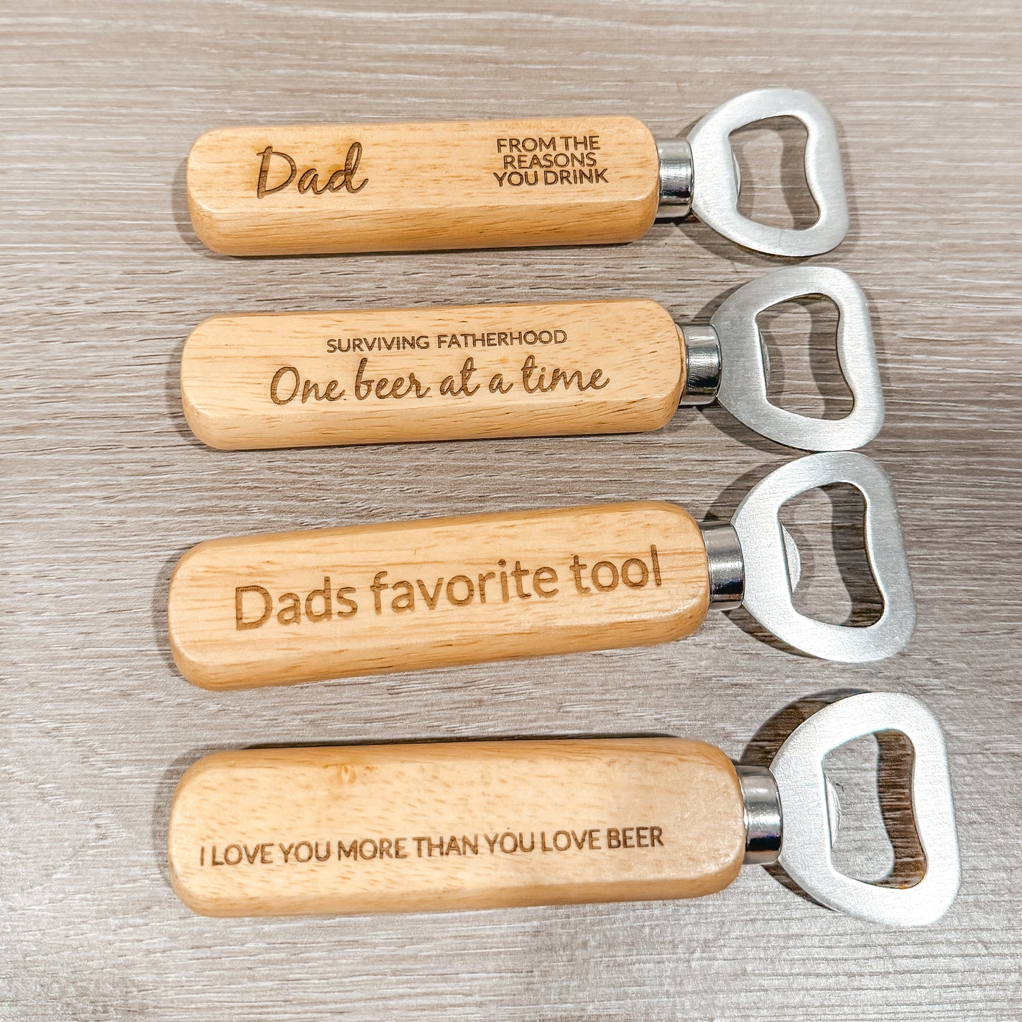 Beer bottle openers