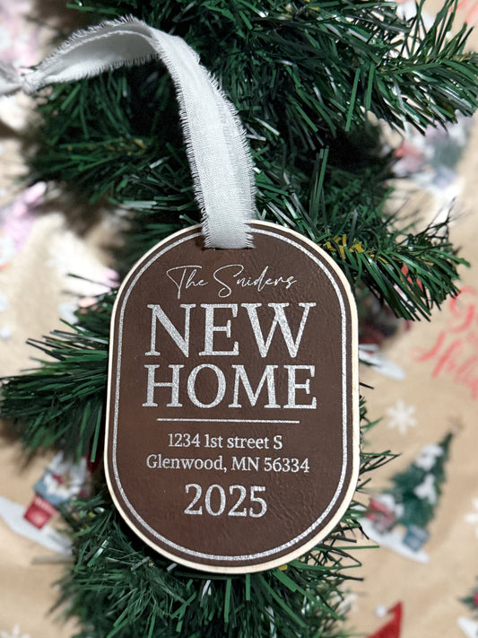 New Home Oval Ornament