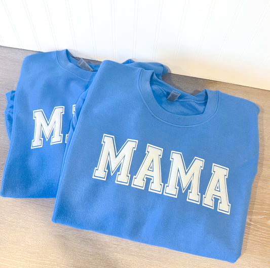 Mama crewneck sweatshirt  - Blue