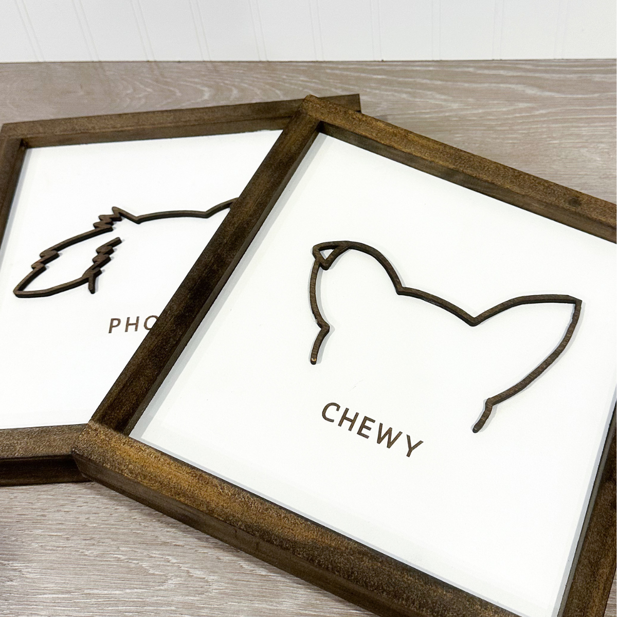 Pet ear wood Sign 10x10