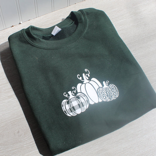 Green Pumpkin Crewneck Sweatshirt - Small