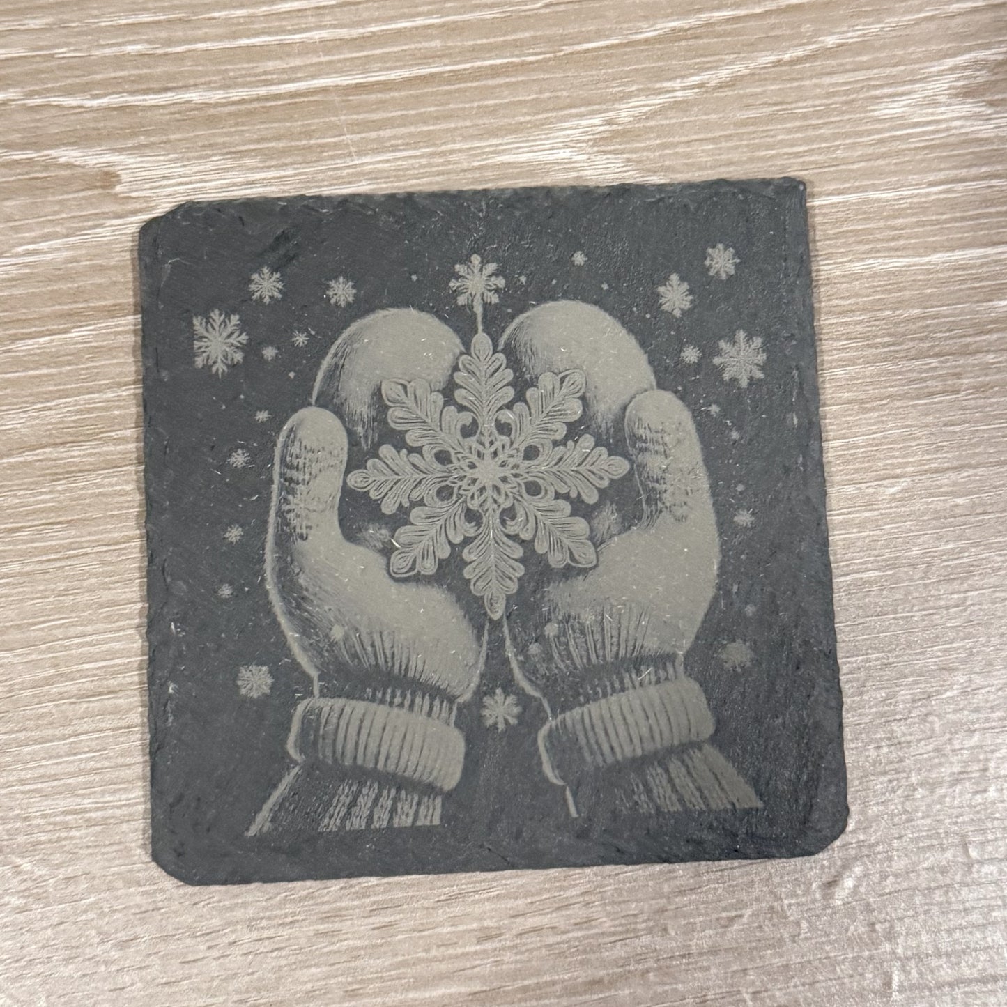 Winter Slate Coaster, Winter Slate Coaster