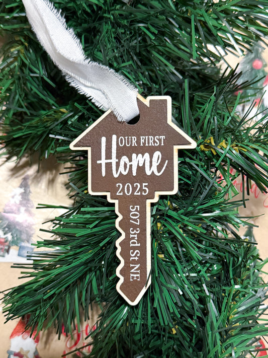 Our First Home - House Key Ornament