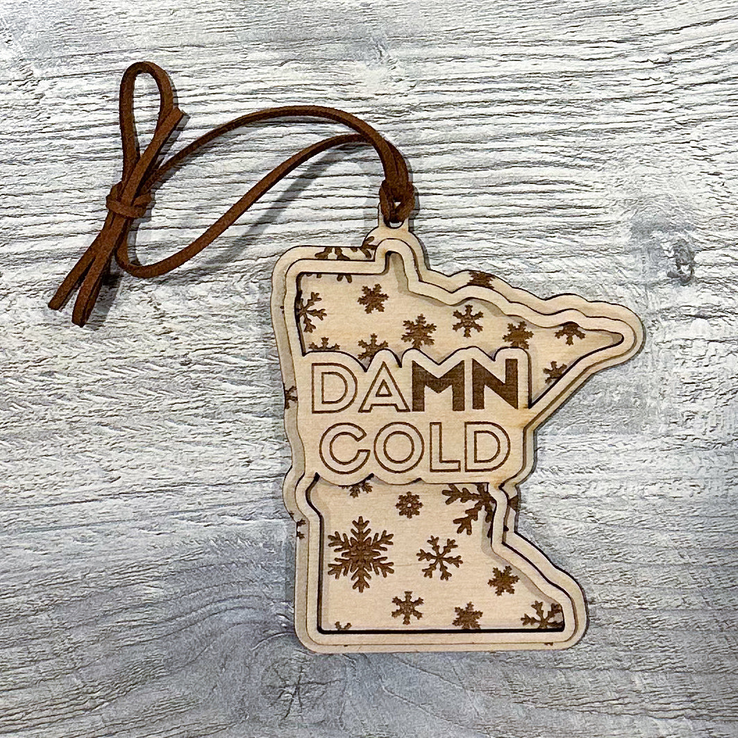 DAMN COLD Minnesota ornament