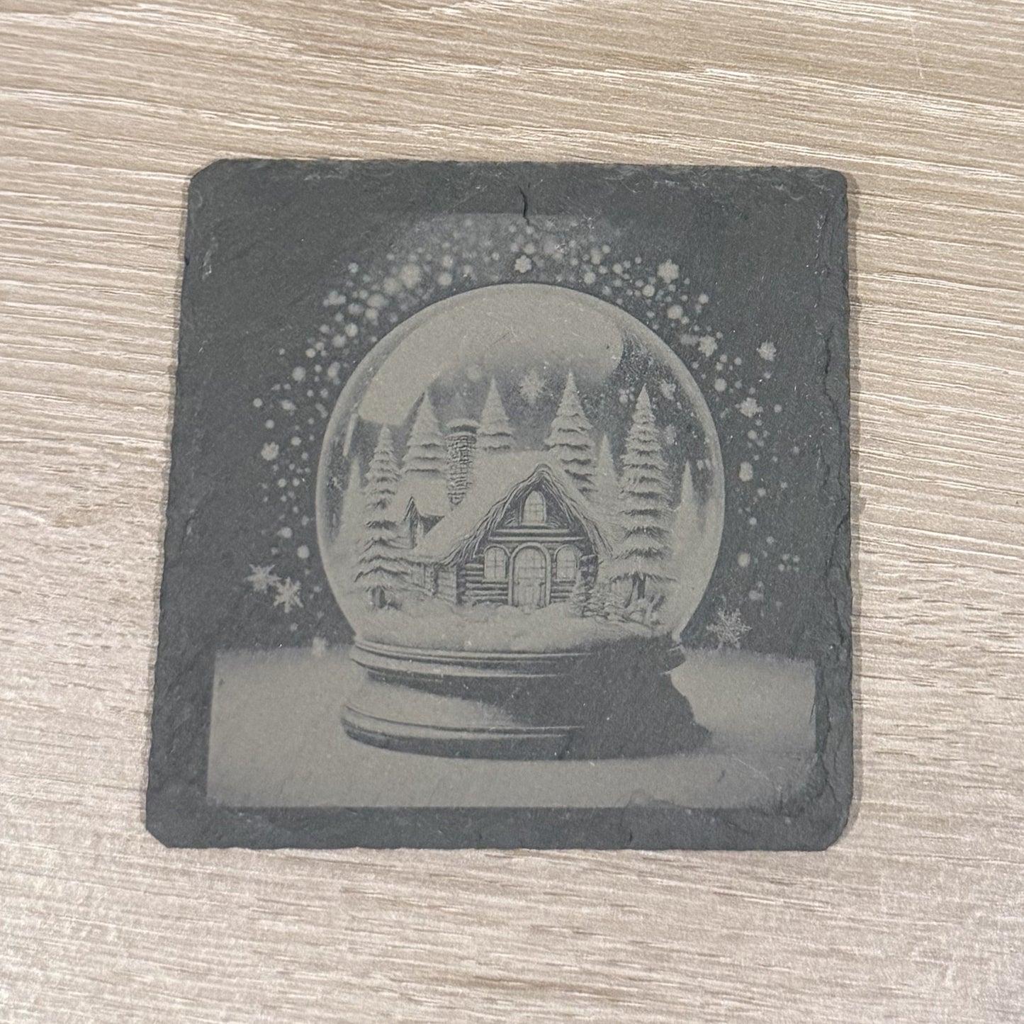 Winter Slate Coaster, Winter Slate Coaster