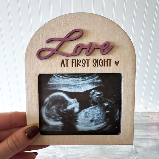 Love at First Sign Ultrasound photo magnet