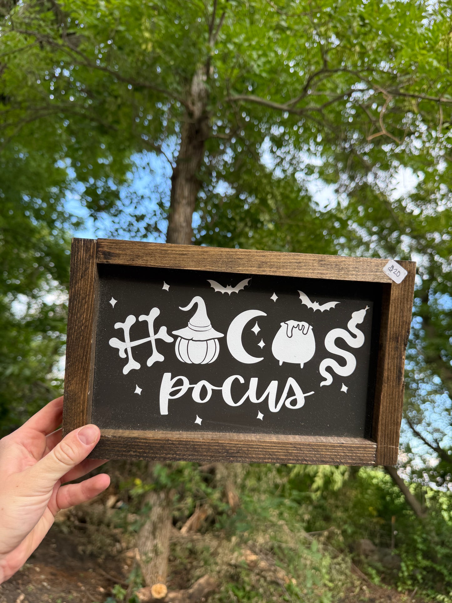 Hocus Pocus Wood Sign 11 x 7