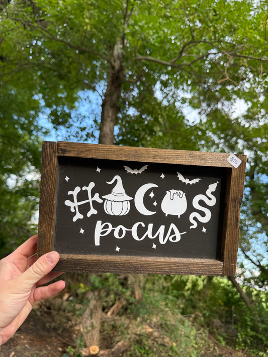 Hocus Pocus Wood Sign 11 x 7
