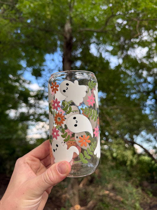 Floral Ghost Cup