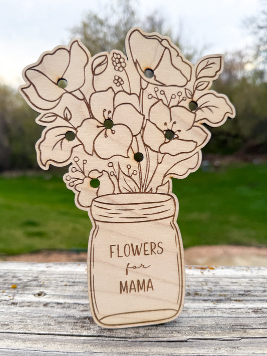 Flowers for mom, Flower holder