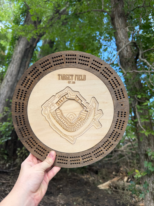 Target field cribbage board