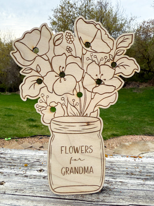 Flowers for Grandma, Flower holder