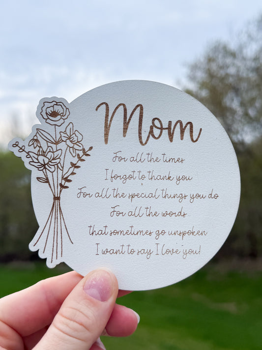 Mom Floral Magnet